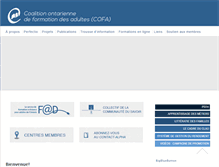 Tablet Screenshot of coalition.ca